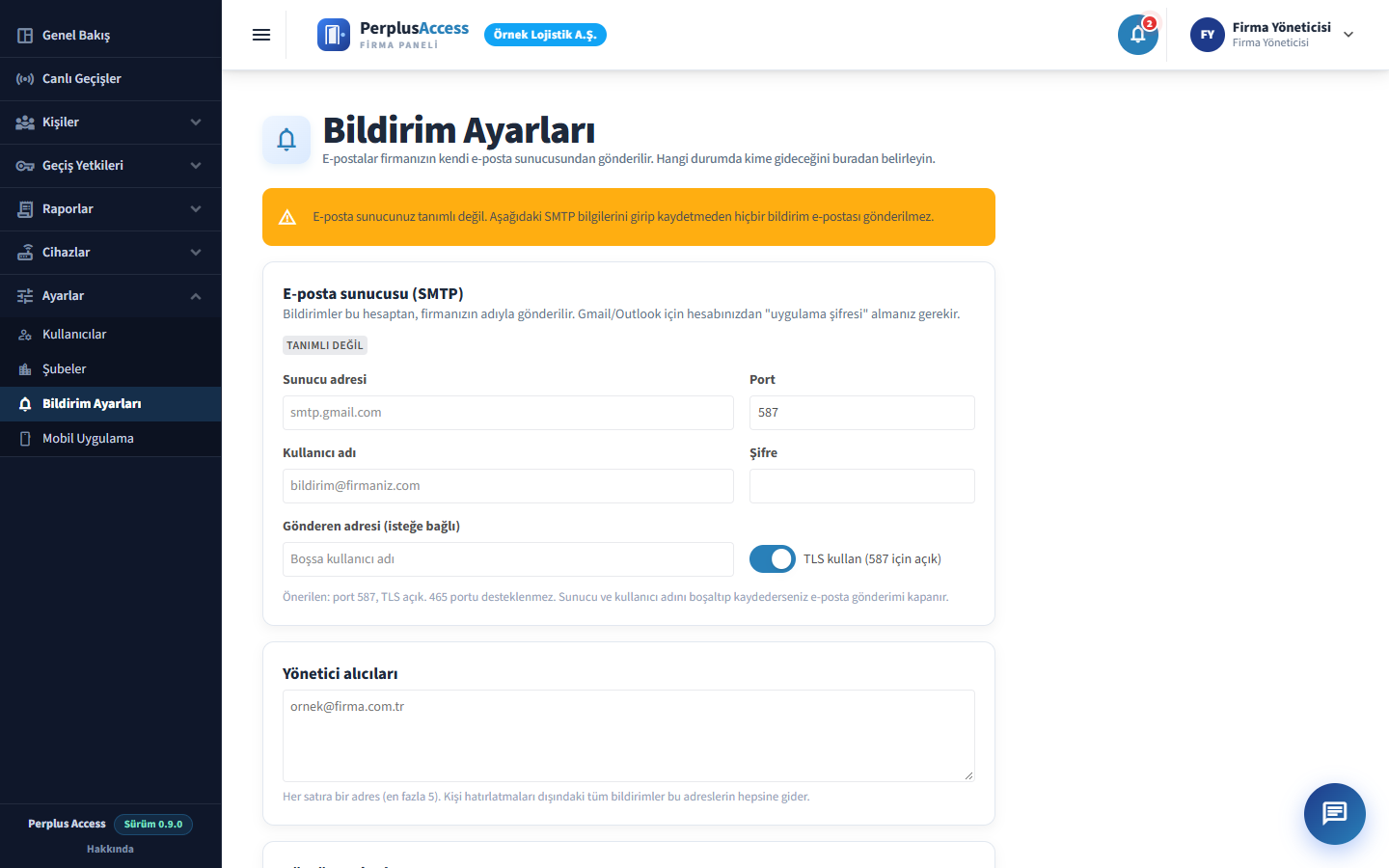 Bildirim Ayarları